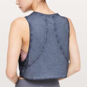 Lululemon Muscle Love Crop Tank *Fade - 10 Washed Moon Blue